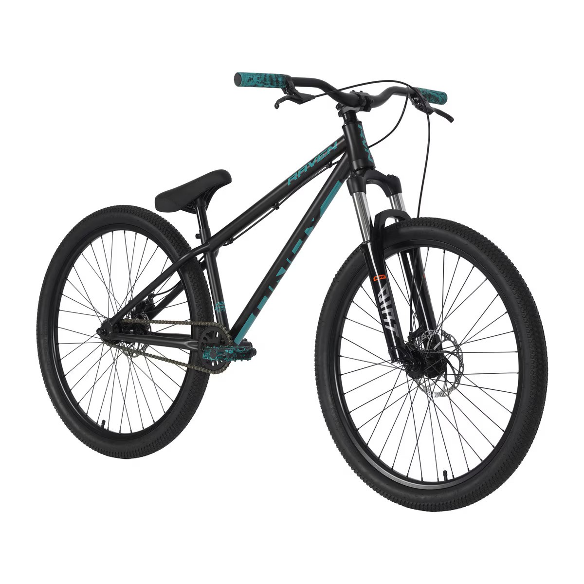 RAVEN 26 ONYX DIRT JUMPER BLK TEAL BIKE GYMPIE